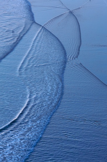 Abstract;Abstractions;Beach;Beaches;Blue;Brown;California;Crescent Beach;Crescent City;Gray;Ocean;Patterns;Reflection;Reflections;Sand;Sea;Shapes;Shore;Shoreline;Textures;Water;Waves;White