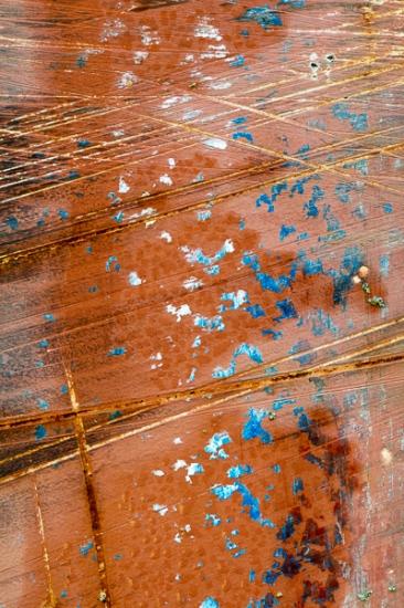 Abstract;Abstraction;Aqua;Blue;Blues;Brown;Calm;Close-up;Cool Colors;Cool Palette;Cool Tones;Line;Modern;Pastoral;Shape;Warm Colors;Warm Palette;Warm Tones;Yellow;blue;color;contemporary;contemporary art;metal;modern art;oneness;orange;pattern;pattrns;peaceful;red;restful;serene;soothing;texture;tranquil;yellow;zen