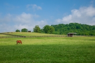 Agricultural;Agriculture;Barn;Blue;Brown;Calm;Cloud;Cloud-Formation;Clouds;Farm;