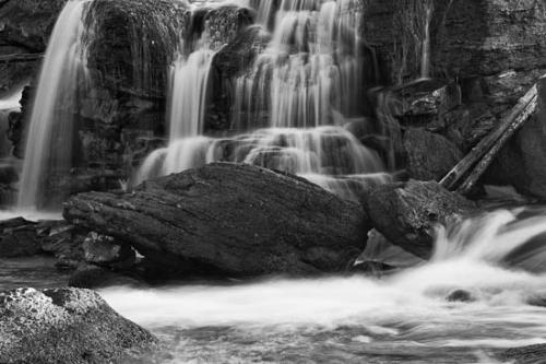 Black and White;Boulder;Boulders;Cascade;Cascading;Chute;Falls;Healing;Health care;Healthcare;Landscape;Nature;Peaceful;Pouring;Rock;Rock Face;Rock Formations;Rocks;Rocky;Stone;Stones;Streaming;Water;Waterfall;Waterfalls;Waterscape;West Virginia;calm;restful;serene;soothing;tranquil