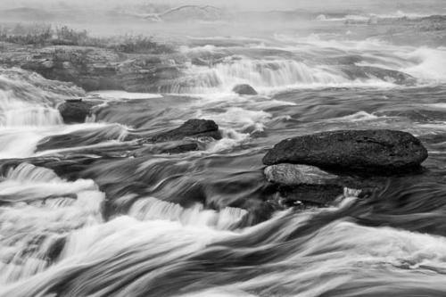Black and White;Boulder;Boulders;Cascade;Cascading;Chute;Creek;Falls;Flow;Healing;Health care;Healthcare;Landscape;Mist;Nature;Peaceful;Pouring;Rapids;River;Rock;Rocks;Rocky;Sandstone Falls;Stone;Stones;Stream;Stream Bank;Streaming;Tree;Water;Waterfall;Waterfalls;Waterscape;West Virgina;West Virginia;calm;fallen trees;flowing;fog;foggy;haze;misty;restful;river bank;serene;soothing;tranquil