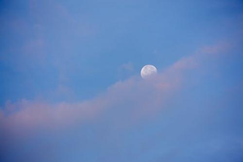 Sky;White;Pink;Blue;Clouds;Cloud;Moon;Cloud Formation