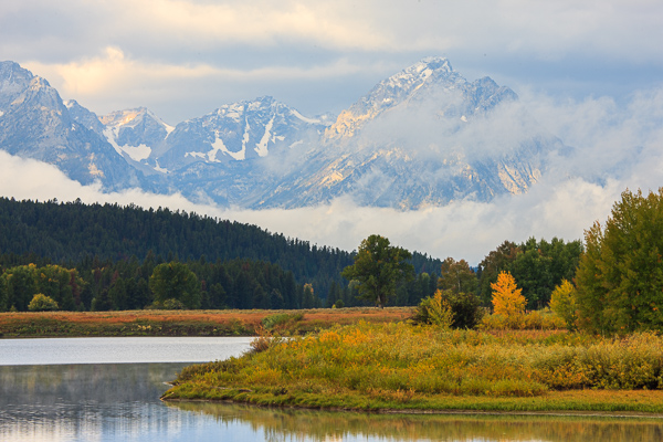 Autumn;Blue;Bluff;Calm;Cloud;Cloud Formation;Clouds;Cloudy;Creek;Fall;Flow;Fog;Forest;Forested;Gold;Grand Teton National Park;Grand Tetons;Grand Tetons National Park;Healing;Health care;Healthcare;Hill;Jackson Hole;Looking up;Mirror;Mist;Mountain;Mountain Side;Mountain Top;Mountainous;Mountains;Mountainside;Nature;Obscured;Pastoral;Pinnacle;Ripple;River;Snake River;Stream;Stream Bank;Summit;Sunlight;Sunshine;Timber;Timberland;Tree;United States;Water;Waterscape;Weather;Wood;Woodland;Woods;Wyoming;Yellow;flowing;foggy;green;haze;hillside;landscape;leaves;mist;misty;oneness;orange;peaceful;plants;reflection;reflections;restful;river bank;serene;sky;soothing;sunlit;tranquil;tree limbs;trees;trunk;zen