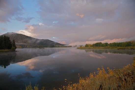 Break of Day;Brook;Cloud;Cloud Formation;Clouds;Creek;Dawn;Daybreak;First Light;Grand Tetons;Morning;Mountain;Mountain Top;Mountainous;Mountains;Peak;Pinnacle;Precipice;Range;Reflection;Reflections;River;River Bed;Riverbed;Rivers;Sky;Stream;Summit;Sun-up;water;Water;waterway;Weather;Wyoming