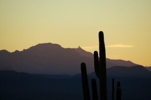 Arizona;Boulder;Cactus;Cliff;Desert;High;Ledge;Mountain;Mountain Top;Nature;Peak;Plants;Power;Powerful;Precipice;Rock Formations;Rocks;Scenic View;Scenics;Silhouette;Summit;Sunset;Vertical