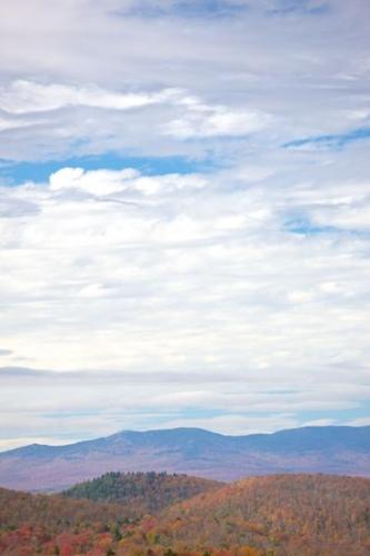 Vermont;Hilltop;Woodlands;Hill;Woods;Forest;Autumn;Mountain;Hills;Mountains;New England;Fall;Mountainside
