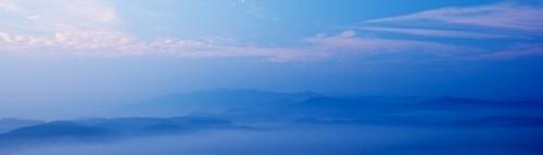 Blue;Mountain;Foothills Parkway;Hills;Mountainside;Pink;Cloud;mist;Sunrise;Cloud Formation;Mountainous;Mountains;Great Smoky Mountains National Park;Summit;Hillside;Sky;fog;Hill;misty;haze;Hilltop;foggy