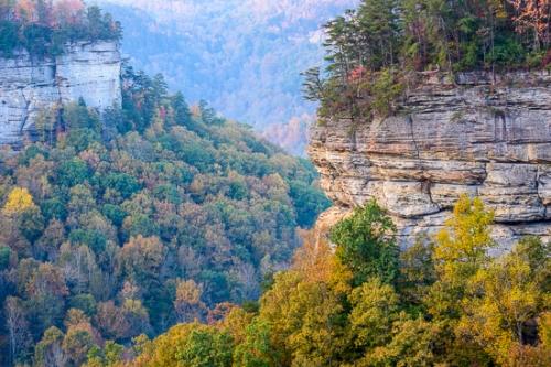 Autumn;Bluff;Boulder;Boulders;Brown;Calm;Canyon;Cumberland Plateau;Fall;Forest;Forested;Gold;Healing;Health care;Healthcare;Mountain;Mountain Side;Mountain Top;Mountainous;Mountains;Nature;Pastoral;Peak;Pinnacle;Pogue Creek;Precipice;Rock Face;Rock formations;Sheer;Steep;Stone;Summit;Tan;Timber;Timberland;Tree;Wood;Woodland;Woodlands;Woods;Yellow;cliff;foliage;green;landscape;leaves;oneness;orange;peaceful;red;restful;serene;soothing;tranquil;trees;zen