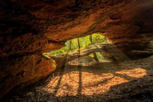 Big South Fork;Boulder;Geological;Geology;double arch