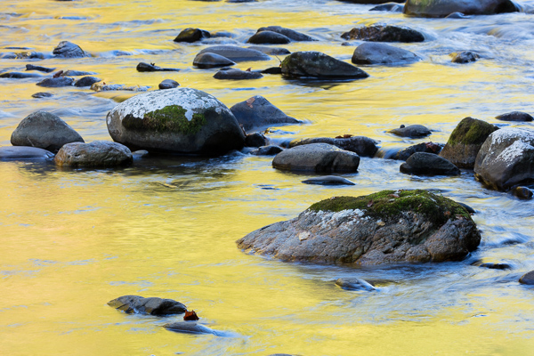 Autumn;Blue;Boulder;Boulders;Calm;Creek;Fall;Flow;Gold;Great Smoky Mountains;Great Smoky Mountains National Park;Healing;Health care;Healthcare;Minimalism;Mirror;Nature;Pastoral;Ripple;River;Rock;Rock formations;Rocks;Rocky;Stone;Stones;Stream;Stream Bank;Sunlight;Sunshine;Tan;Tennessee;United States;Water;Waterscape;Yellow;flowing;landscape;oneness;orange;peaceful;pool;reflection;reflections;restful;river bank;serene;soothing;sunlit;tranquil;zen
