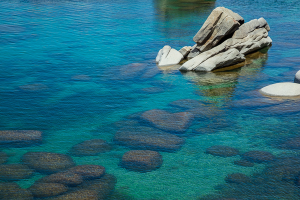 Boulder;Boulders;Calm;Healing;Health care;Healthcare;Lake Tahoe;Nevada;Ripple;Rock;Rock formations;Rocks;Stone;Stones;United States;Water;lake;peaceful;reflection;reflections;restful;serene;soothing;tranquil