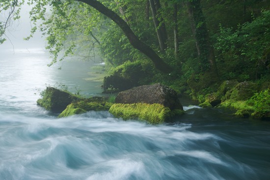 Aqua;Big Springs;Blue;Brook;Creek;Fog;Foggy;Green;Haze;Missouri;Mist;Misty;Morning;Obscured;Ozark Mountains;River;River Bed;Riverbed;Rivers;Spring;Stream;Teal;Van Buren;water;Water;waterway