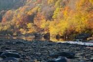 Red;Gorge;Boulders;Mountain;Landscape;water;Valley;Outdoor;Gray;Fall;Woods;refle