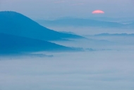 Blue;Hill;Hillside;Magenta;McCloud-Mountain;Mist;Morning;Mountain;Mountain-Side;