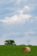 Agricultural;Agriculture;Bale;Blue;Brown;Calm;Cloud;Cloud-Formation;Clouds;Cloud