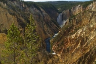 Waterfall;Yellowstone;Wyoming;Rock-Formations;Canyon;River;Yellowstone-Falls