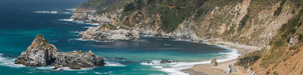 Aqua;Beach;Beige;Big Sur;Blue;Bluff;Boulder;Boulders;Brown;California;Coast;Coastline;Green;Healing;Health care;Healthcare;Hill;Image type;Landscape;Mountainous;Ocean;Panoramic;Pastoral;Peaceful;Photo specs;Rock;Rock Face;Rock Formations;Rocks;Rocky;Sand;Sea;Seascape;Shore;Shoreline;Tan;Water;Waves;White;calm;restful;serene;soothing;tranquil