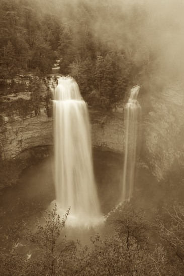 Black and White;Fall Creek Falls State Resort Park;Pikeville;Sepia;Tennessee
