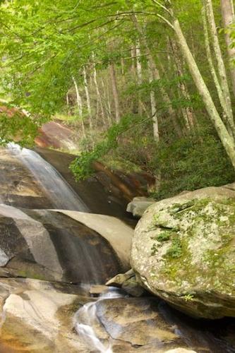 Streaming;Vertical;Falls;Waterfall;Boulders;Elkin;Spilling;Trees;Ledge;Cascading;Green;Rock Formations;Bluff;Flow;Falling;Boulder;Tree;Rocks;Brown;Forest;North Carolina;Rock;Water;Tan;Timberland;Stone Mountain State Park;Cool;White;Chute;Pouring;Stream;Stone Mountain Falls;Waterfalls;Wet;Woodlands;Rock Face