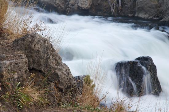 Boulder;Brown;Chute;Cool;Falling;Falls;Firehole Canyon;Firehole River;Flow;Geological;Geology;Grass;Gray;Rock;Rock Formations;Rocks;Spilling;Stone;Stones;Stream;Striation;Water;Waterfall;Waterfalls;Wet;Wyoming;Yellowstone National Park