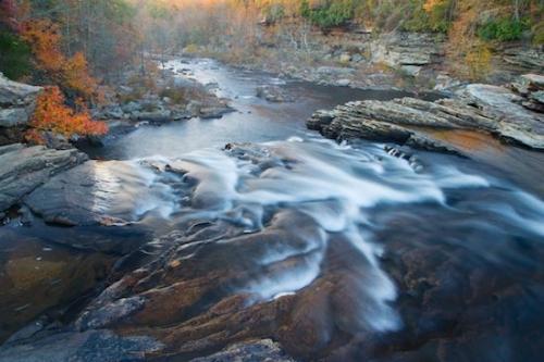 Precipice;Stream;Cascade;Bluff;Autumn;Rapids;Fall;Canyon;Little River Canyon National Preserve;Chute;Forest;Streaming;Valley;Waterfalls;Mountain;Pouring;Little River Falls;Gorge;Pinnacle;Cliff;Cascading;Horizontal;Waterfall;river;Water