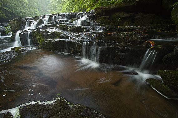 Waterfall;Water;Rock Formations;Rocks;Pouring;Power;Pool of Water;Flow;Flowing;River
