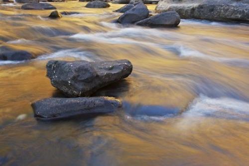 Leaf;Stone;Waterfall;Streaming;Boulders;Stream;Water;Blue;Alabama;Stones;Falls;Rocks;Little River Canyon National Preserve;Reflection;Leaves;Cascading;Chute;Rock;Rock Formations;Gold;Rocky;Cascade;Pouring;Gray;Waterfalls;Reflections;Boulder