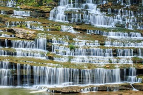 Brown;Cascade;Cascading;Chute;Falling;Falls;Flow;Green;Healing;Health care;Healthcare;Oneness;Peaceful;Pouring;Rock Island State Park;Spilling;Streaming;Tan;Water;Waterfall;Waterfalls;Wet;calm;restful;serene;soothing;tranquil