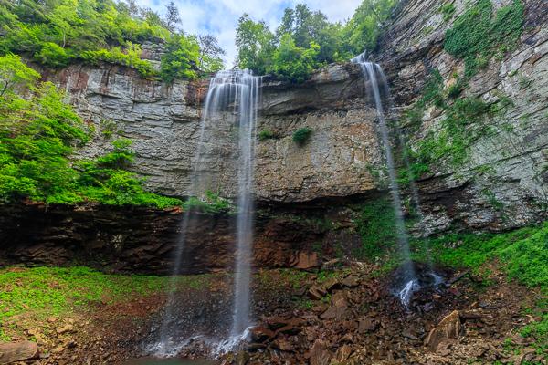 Blue;Bluff;Boulder;Boulders;Branches;Brown;Calm;Cascade;Cascading;Chute;Cloud;Cloud Formation;Clouds;Cool;Fall Creek Falls;Fall Creek Falls State Resort Park;Falling;Falls;Forest;Forested;Habitat;Healing;Health care;Healthcare;Minimalism;Nature;Pastoral;Pouring;River;Rock;Rock formations;Rocks;Rocky;State Park;Stone;Streaming;Tennessee;Timberland;Tree;United States;Water;Waterfalls;Wood;Woods;cliff;flowing;green;landscape;leaves;limbs;oneness;peaceful;rapids;restful;serene;sky;soothing;tranquil;tree limbs;trees;waterfall;wet;zen