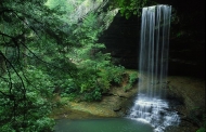 Cumberland-Plateau;Waterfall;Stream;Water;Flowing;Pouring;Cool;Wet;Flow;Cascade;