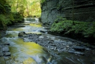 Cool;Striation;Cascading;Reflections;Water;Rivers;Fillmore-Glen-State-Park;Chute